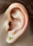 Bee stud earrings 