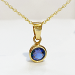 Royal blue droplet necklace 